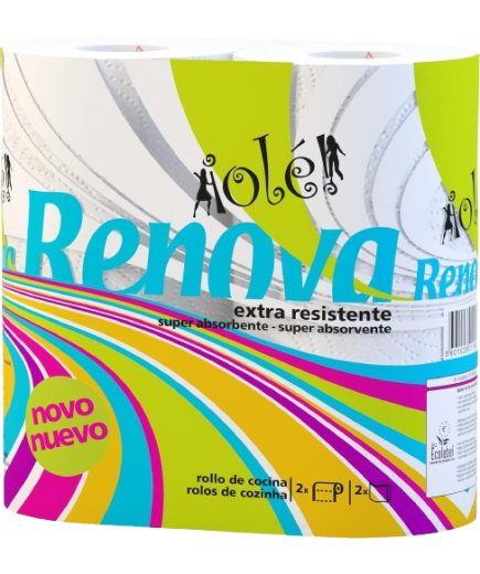 ROLLO COCINA RENOVA 2 CAPAS  OLÉ P/2 UD