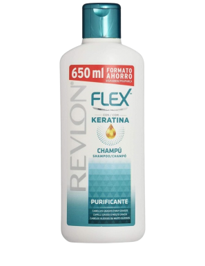 CHAMPU FLEX REVLON PURIFICANTE C/KERATINA B/650 ML