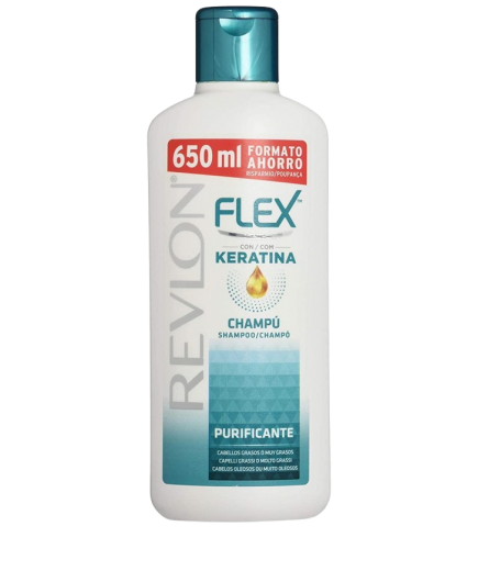 CHAMPU FLEX REVLON PURIFICANTE C/KERATINA B/650 ML