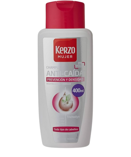 CHAMPU KERZO ANTICAIDA PREVENCION MUJER B/400 ML