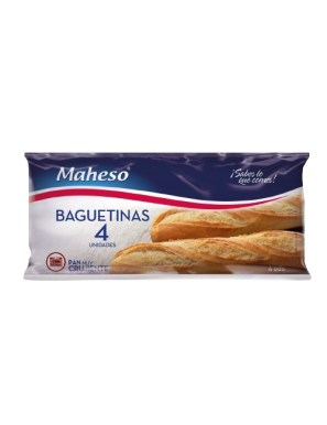 PAN   CONGELADO BAGUETINA MAHESO 4 UD   500 GR.