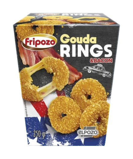 AROS DE GOUDA KINGS Y BACON C/69135  FRIPOZO 250GR