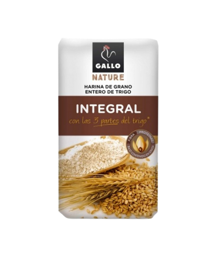 HARINA TRIGO INTEGRAL GALLO P/1 KG