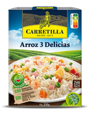 ARROZ 3 DELICIAS CARRETILLA P/250 GR