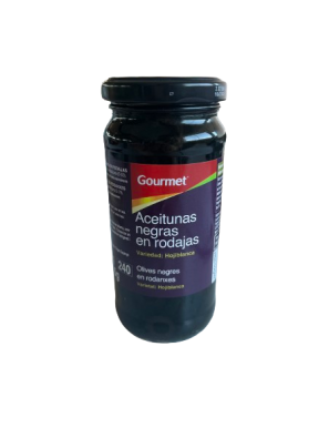 ACEITUNA GOURMET NEGRA RODAJA T/C 105 GR