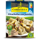 ALCACHOFAS CARRETILLA C/JAMON P/260 GR