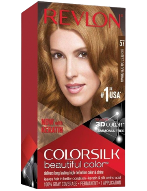 TINTE PELO RVL COLORSILK Nº57 CASTAÑO DORADO UD