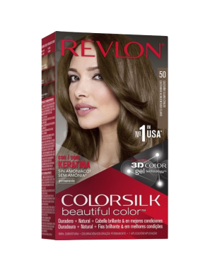 TINTE PELO RVL COLORSILK Nº50 CASTAÑO CLARO CENIZO