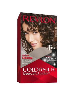 TINTE PELO RVL COLORSILK Nº30 CASTAÑO OSCURO UD