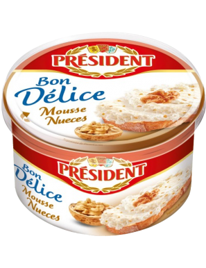 QUESO MOUSSE RONDELE PRESIDENT NUEZ T/125.GR.