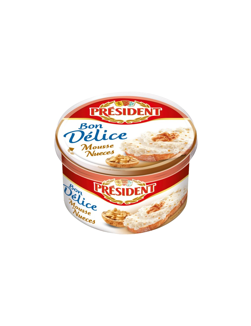 QUESO MOUSSE RONDELE PRESIDENT NUEZ T/125.GR.