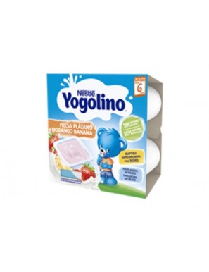 POSTRE NESTLE YOGOLINO FRESA-PLATANO PACK-4 UD