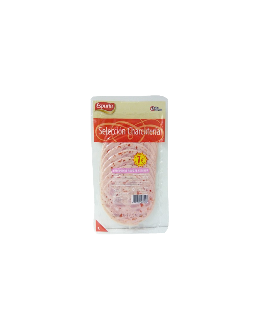 CHOPPED ESPUÑA PAVO KETCHUP LONCHA C/905  70GR(1€)