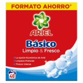 DETERGENTE ARIEL MALETA 40 LAVADOS 2,6 KG