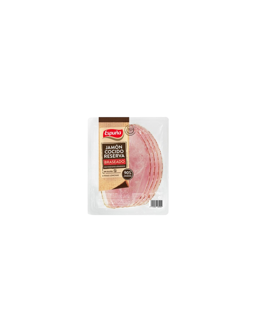 JAMON COCIDO ESPUÑA BRASEADO LONCHA C/2829 B/125 G