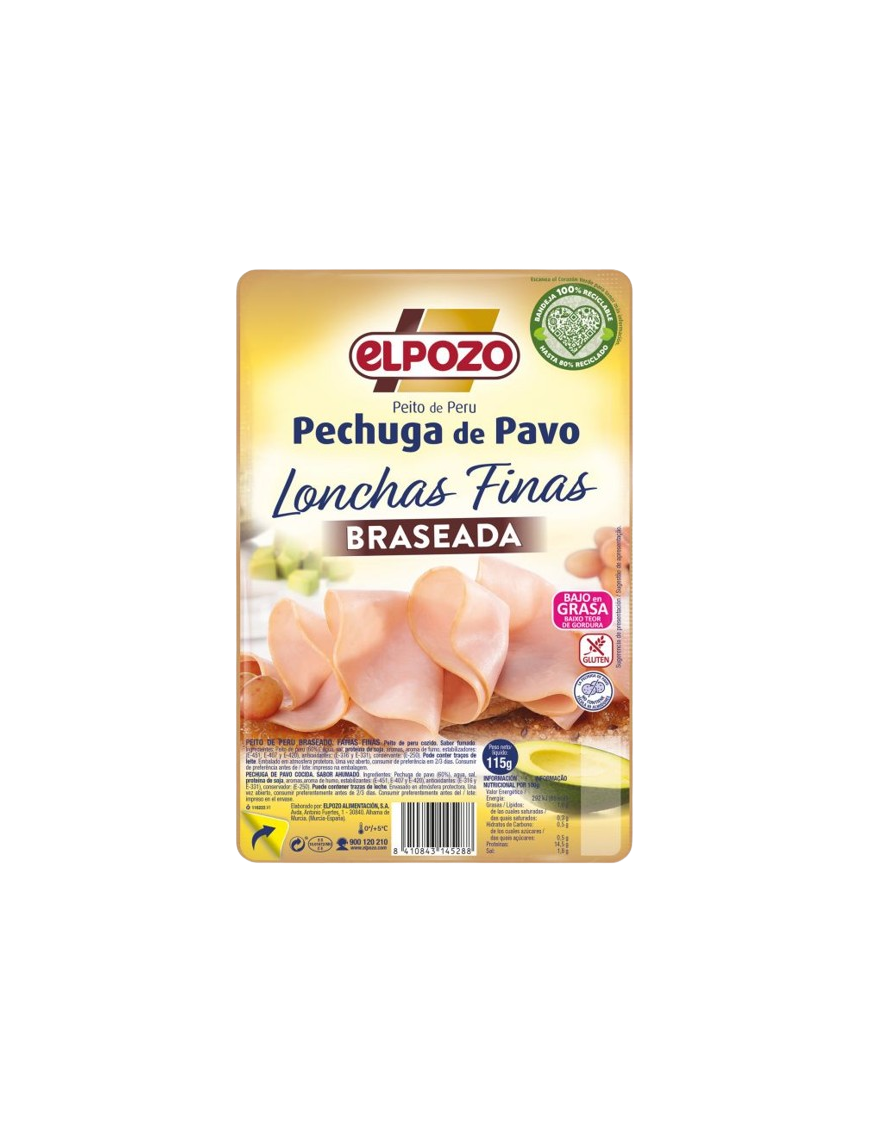 PECHUGA PAVO POZO LONC BRASEAD(1,5€) C/14528 115G