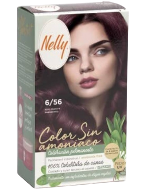 TINTE PELO NELLY VEGANO 6/56 ROJO GRANATE UD