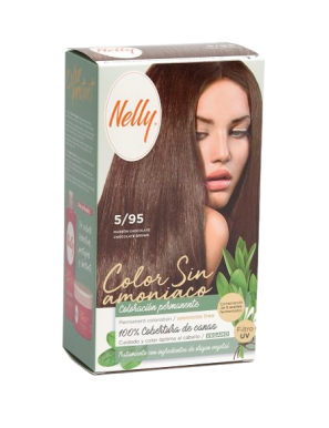 TINTE PELO NELLY VEGANO 5/95 MARRON CHOCO UD