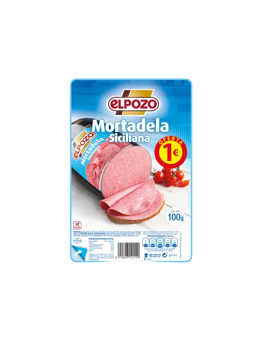 MORTADELA C/14112 LONCHA SICILIANA POZO (1€) 110G