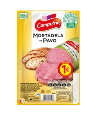 MORTADELA LONCH PAVO C/38105 CAMPOFRI B/95GR (1€)