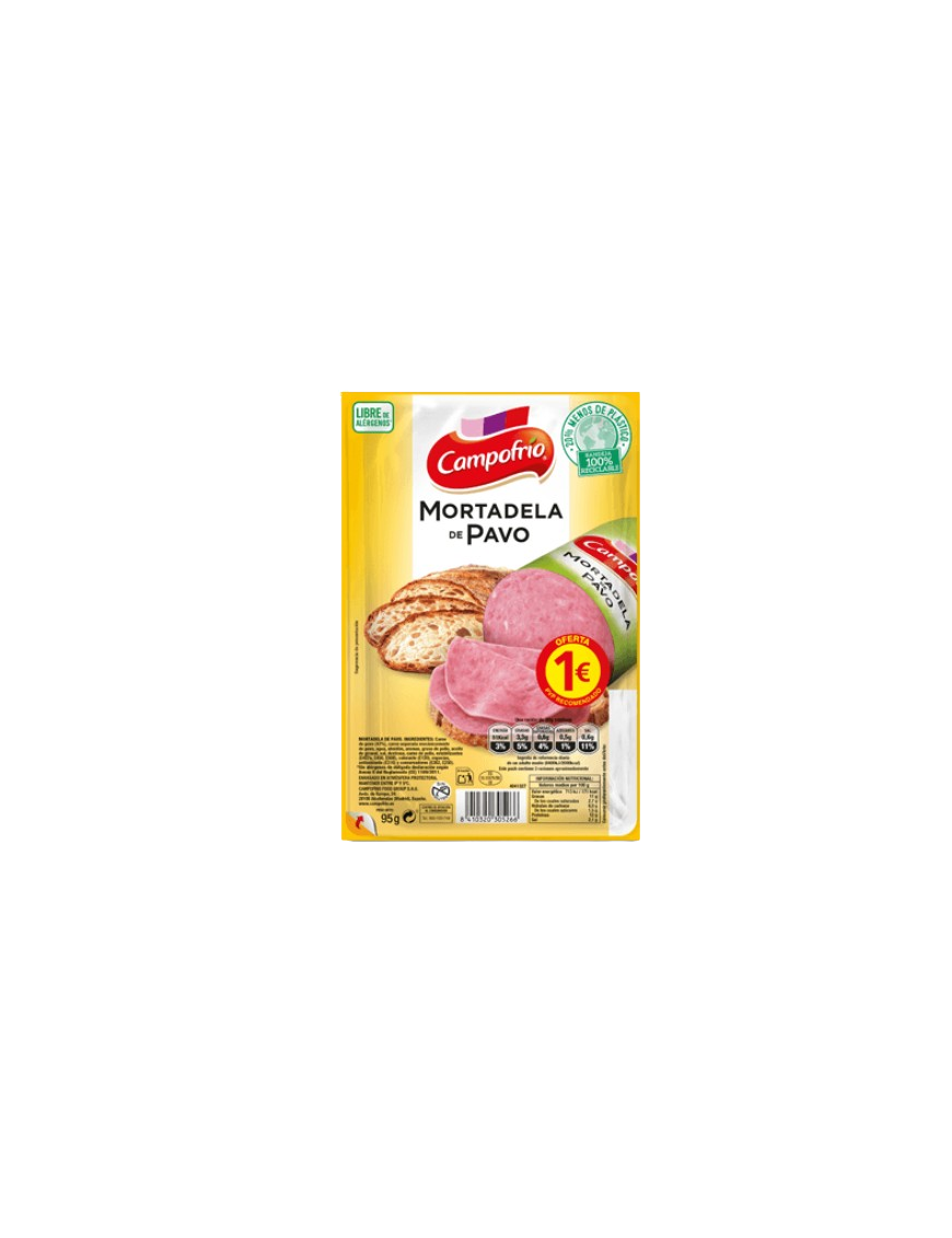 MORTADELA LONCH PAVO C/38105 CAMPOFRI B/95GR (1€)