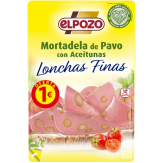 MORTADELA PAVO ACEITUNAS C/38235 CAMPF B/95GR (1€)