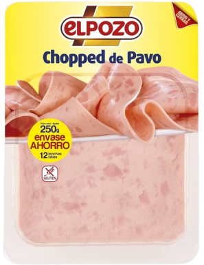 CHOPPED PAVO LONCHA C/12978 EL POZO B/225 GR