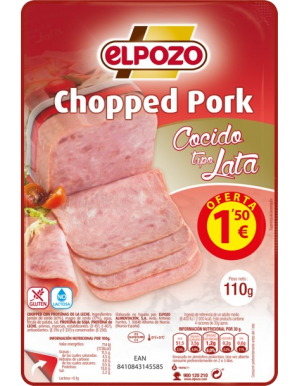 CHOPPED PORK LATA LONCH E/POZO C/14558(1,5€)P/110G