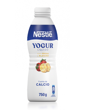 NESTLE YOGUR LIQUIDO S/FRESA - PLATANO B/ 750G.