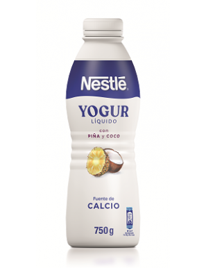 NESTLE YOGUR LIQUIDO C/PIÑA Y COCO B/750G