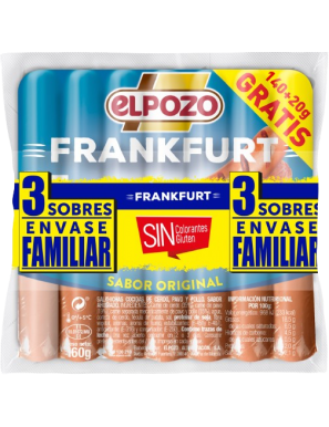 SALCHICHA E/POZO FRANKFURT C/14580 160X3 480G