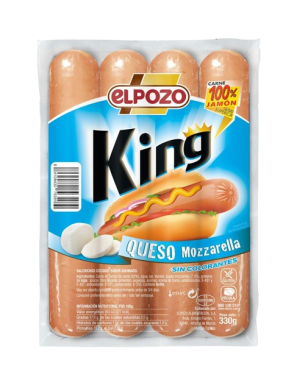 SALCHICHA E/POZO KING QUESO C/12662 P/330 GR