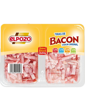 BACON TIRAS POZO C/14552 (1,5€) 2X50 100.GR.