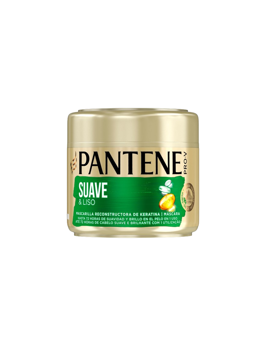 MASCARILLA CAPILAR PANTENE SUAVE/LISO B/300 ML