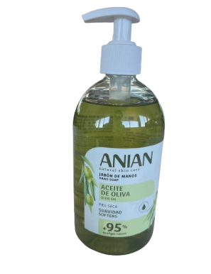 JABON MANOS LIQUIDO ANIAN ACEITE OLIVA DF/500 ML