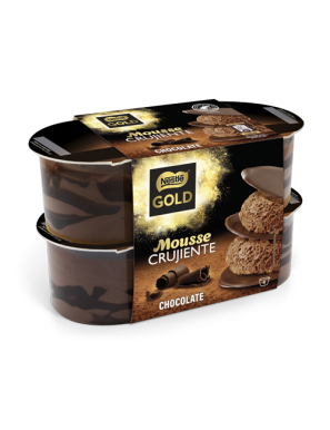 NESTLE MOUSSE GOLD CHOCOLATE CRUJ. P/4 UD