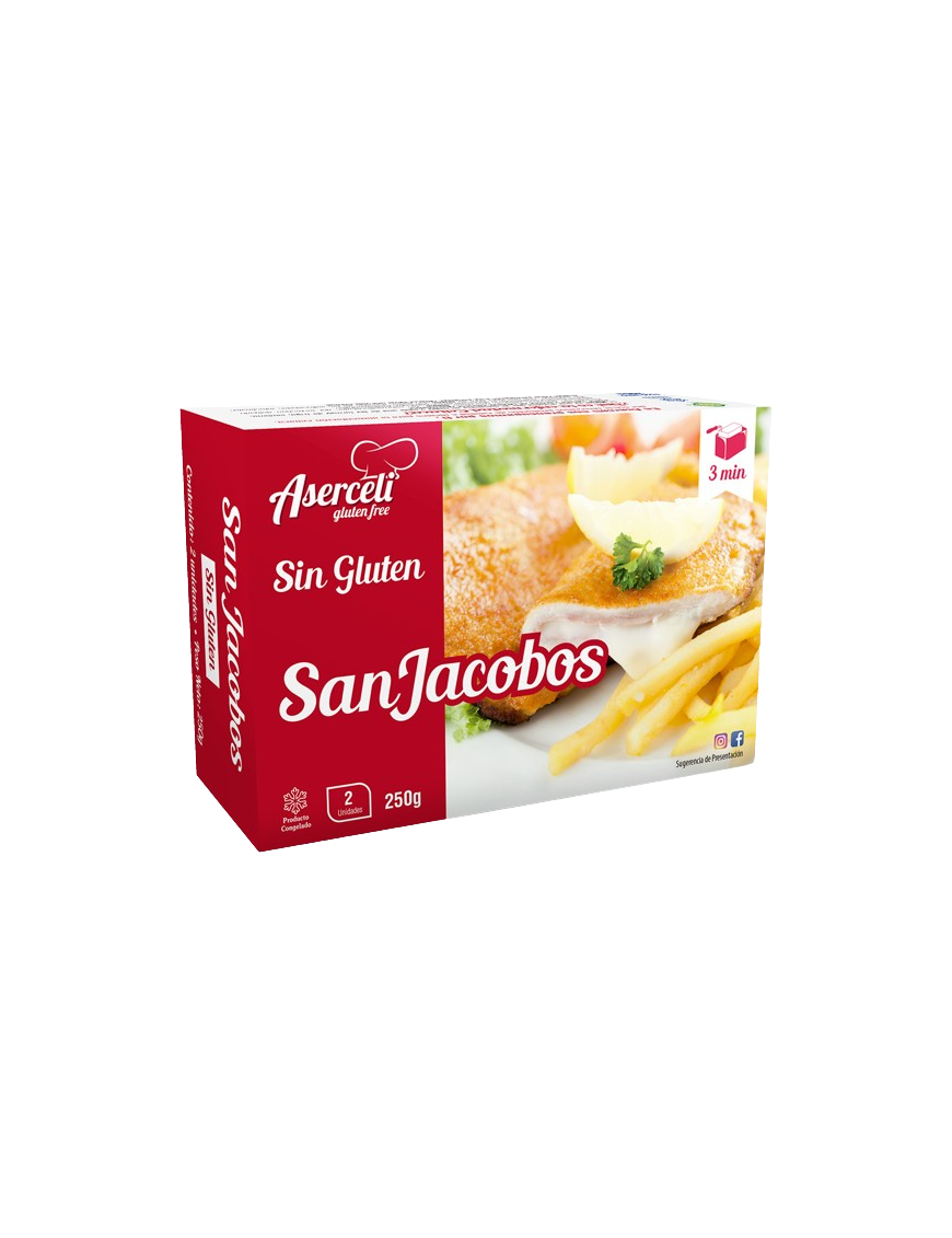 SAN JACOBOS SIN GLUTEN ASERCELI  EST/2UD 250 GR