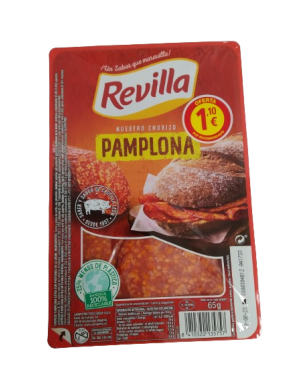 CHORIZO LONCH PAMPLONA/REVI C/38268 B/65GR (1,10€)