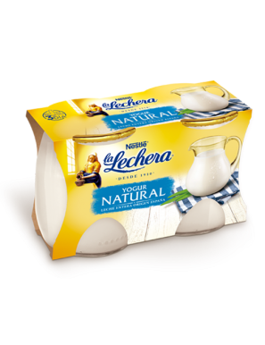 NESTLE LA LECHERA NATURAL VIDRIO PACK-2 UD