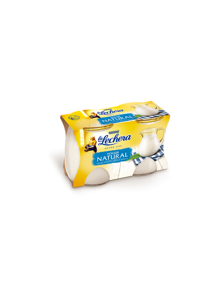 NESTLE LA LECHERA NATURAL VIDRIO PACK-2 UD