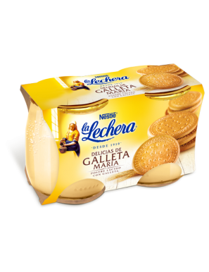 NESTLE LA LECHERA S/ GALLETA VIDRIO P/2U