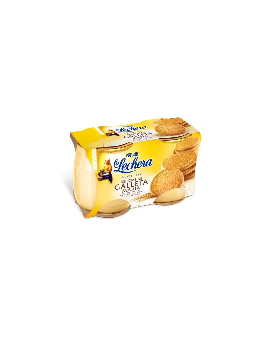 NESTLE LA LECHERA S/ GALLETA VIDRIO P/2U