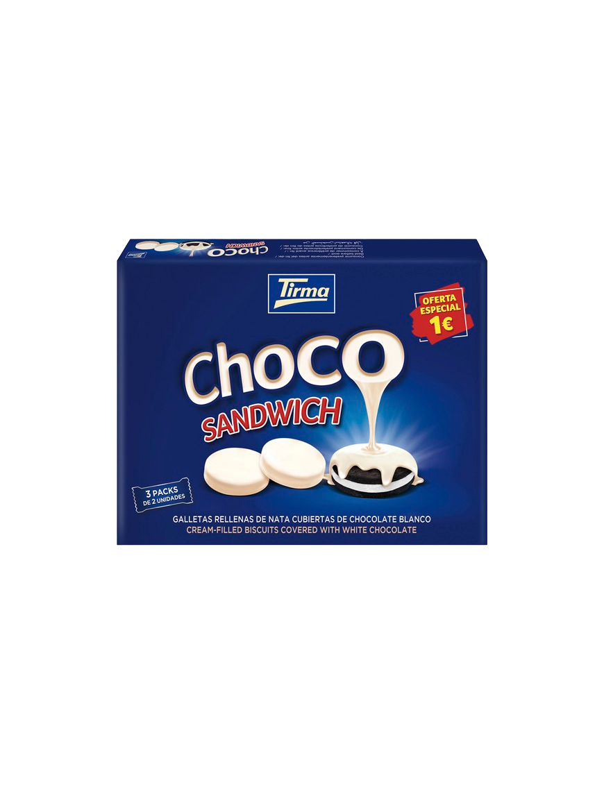 DULCES LAGUIMAR TIRMA CHOCOSANW CHOC BLANC P/120GR