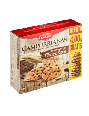 GALLETA CUETARA CAMPURRIANAS CHOCOLATE C/450 GR