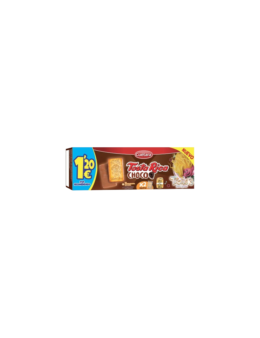 GALLETA CUETARA TOSTA RICA CHOCO (1,20) P/70G