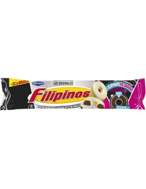 GALLETAS ART/FILIPINOS CHOC/BLANCO  P/128GR