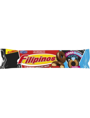 GALLETAS ART/FILIPINOS CHOC/NEGROP/128GR