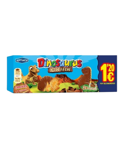 GALLETAS ARTIACH DINOSAURUS CHOCO LECHE (1,20€)