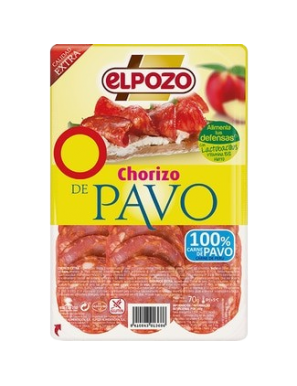 CHORIZO LONCHA PAVO  EPOZO 1,5€ C/12535 B/70 GR