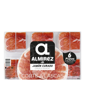 JAMON CURADO LONCHA ALMIREZ P/6U X 100G 600G